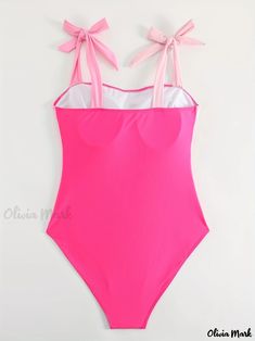 Olivia Mark - High-Quality Plus Size Swimsuit for Women: Colorblock Tie Shoulder One-Piece Swimsuit with Superior Stretch for Casual Swimwear Casual Swimwear, Plus Size Swimsuit, Swimsuit For Women, Plus Size Swimsuits, Pool Days, Mens Essentials, One Piece For Women, Quinceanera Dresses, Olivia Mark