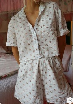 Cotton Loungewear, Dainty Rose, Cute Pjs, Floral Pajamas, French Floral, Flower Fabric, Cute Pajamas