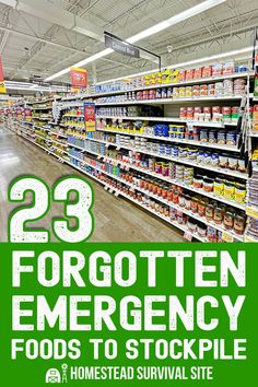 These emergency foods are healthy and long-lasting, but most people tend to overlook them. How many of these do you have? Foods To Stockpile, Preppers List