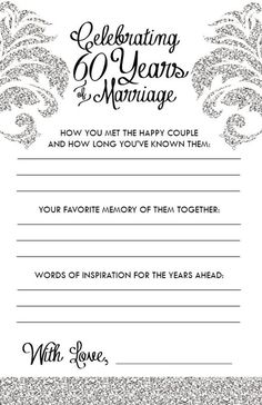 a wedding anniversary card with the words, celebrating and years marriage written in black ink