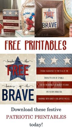 free patriotic printables for the 4th of july