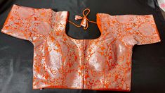 Womens & Girls Designer Readymade Pure Banarasi Blouse with Silver Brocade design(Color: Orange) *Blouse Height. 15 inch* *Front open pattern with hook * *Padded.  Yes* *Size. 36+ margin upto 38* Elegant Multicolor Self Design Blouse Piece, Elegant Orange Blouse For Festive Occasions, Brocade Saree With Padded Blouse, Fitted Orange Blouse For Diwali, Fitted Orange Blouse Piece For Festive Occasions, Fitted Orange Blouse For Party, Orange Fitted Elegant Blouse Piece, Festive Fitted Orange Blouse Piece, Elegant Orange Fitted Blouse Piece