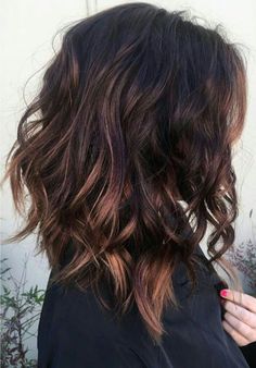 ❤️ the style / color http://www.99wtf.net/men/mens-hairstyles/best-hairstyle-men/ Lob Hairstyle, Long Bob Hairstyles, Hair Color And Cut, Fall Hair Color, Long Bob, Thick Hair, Brunette Hair Color, Fall Hair