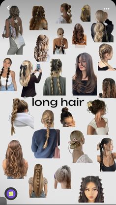 Cute Out Of Your Face Hairstyles, Hair Ideas For Vacation, Grad Party Hairstyles, Hair Ideas Down, Full Week Of Hairstyles, Hair Tied Up, Hair Styles For Curled Hair, Hairstyles For Beach Day, Hairstyles For Freshly Washed Hair