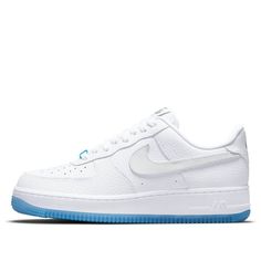 (WMNS) Nike Air Force 1 Low '07 LX 'UV Reactive Swoosh' DA8301-101 Nike Air Force 1 For Sports With Branded Insole, Nike Air Force 1 Fade-resistant For Sports, White Nike Air Force 1 Sports Shoes, White Casual Nike Air Force 1 Fade-resistant, White Nike Air Force 1 For Light Sports, Nike Air Force 1 White For Light Sports, White Synthetic Nike Air Force 1 For Light Sports, Nike Air Force 1 Running Shoes, Nike Air Force 1 Sporty Shoes