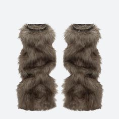 Channel your Y2K grunge vibes with these faux fur leg warmers. Made from a soft touch material, they're perfect for adding a fluffy and stylish layer to your winter and streetwear outfits, encapsulating the iconic early 2000s look. Y2K grunge aesthetic Elasticated design Soft touch material Polyester Fur Leg Warmers Outfit, Brown Leg Warmers, Faux Fur Leg Warmers, Y2k Grunge Aesthetic, Leg Warmers Outfit, 2000s Look, Green Contacts Lenses, Purple Contacts, Fur Leg Warmers