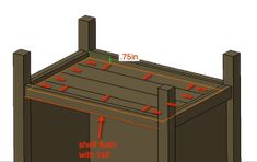 an image of a wooden box with measurements