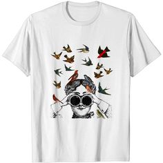 Birdwatching Gifts Ornithologist Twitcher Bird Lover T-shirt Bird Watching Gifts, Bird Lover, Birdwatching, Bird Lovers, Bird Prints, Bird Watching, Shirt Outfit, Basil, Custom Tshirts