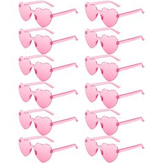 PRICES MAY VARY. 💕PRODUCT SIZE: Lens width: 60 mm/2.36 in, Lens height: 60 mm/2.36 in, Bridge: 22 mm/0.87 in, Arm: 140 mm/5.51 in 💕QUALITY MATERIAL: The heart sunglasses are made of high-quality PC material, lightweight and friendly to skin, unbreakable and reusable, proper elasticity makes them easy to put on or take off and won't deform easily  💕ONE SIZE FITS MOST: The height and width of the frame are both approx. 6 cm/ 2.36 inches, the size suitable for most of men, women and teenagers, a Sunglasses For Wedding, Bridal Party Sunglasses, Sunglasses Bride, Bachelorette Sunglasses, Bunco Party, Awesome Bachelorette Party, Taylor Swift Birthday, Funny Glasses, Heart Glasses