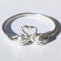 SWAN LOVE  http://www.verameat.com/collections/finger-1/products/swan-love  swans ring Swan Jewelry, Swan Love, Silver Swan, Beautiful Swan, Dream Symbols, Funky Jewelry, Into The Future, Pretty Rings, A Kiss