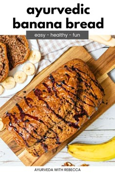 Ayurvedic Banana Bread Dosha Recipes, Vata Recipes, Healthier Banana Bread, Bread Uses