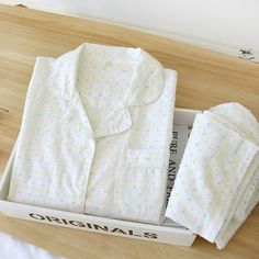 Material: Cotton Size Bust Length Sleeve Length Pant Length Hip M 98cm 68cm 56cm 96cm 100cm L 104cm 70cm 57cm 98cm 106cm XL 110cm 72cm 58cm 100cm 112cm White Sleep Sets With Pockets, White Sleepwear Sets With Pockets, White Cotton Sleepwear With Pockets, Y2k Pants, Pajama Suit, Y2k Clothing, Cotton Pajama Sets, Y2k Clothes, Cotton Trousers