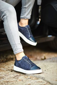 Sardinelli Lecce Blue Suede Sneakers Casual Blue Mid-top Sneakers, Navy Leather Sneakers With Round Toe, Blue Mid-top Sneakers With Rubber Toe Cap, Navy Leather High-top Sneakers, Navy Low-top Sneakers With Textured Sole, White Casual Sneakers, Navy Blue Shoes, Eva Sole, Sole Sneakers