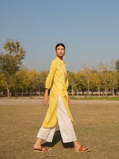 Sunny side up kurta set - Trendroots Summer Straight Kurta With Set-in Sleeves, Eid Straight Kurta With Set-in Sleeves, Festive Summer Straight Kurta Pant Set, Straight Kurta With Set-in Sleeves For Spring, Summer Chikankari Embroidery Straight Kurta Pant Set, Spring Festive Kurta With Set-in Sleeves, Traditional Spring Kurta With Set-in Sleeves, Cotton Kurta With Set-in Sleeves For Eid, Festive Straight Kurta Sets For Spring