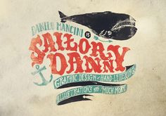 an image of a logo for the san diego damy graphic design and hand - lettering festival