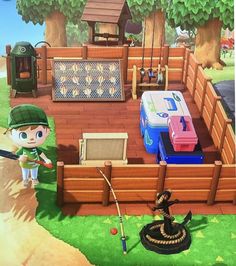 an animal crossing game is shown in this image