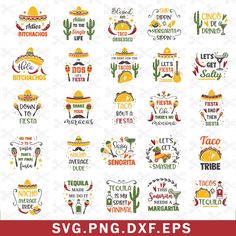 mexican fiesta svg files for eps and png