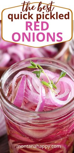 Close-up quick refrigerator red onions in a mason jar Asian Pickled Red Onions, Pickle Onions Recipe Vinegar, Pickled Ideas, Pickling Onions, Pickled Red Onions Recipe, Salami Chips, Chicken Cabbage