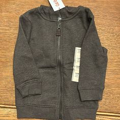 Cat And Jack Toddler Zip-Up Sweatshirt - Nwt - Size 18 Months Gray Tops For Winter Playtime, Gray Winter Tops For Playtime, Reborn Clothes, Cat Top, Cat And Jack, Cat & Jack, Zip Up, Kids Shirts, Shirts Tops