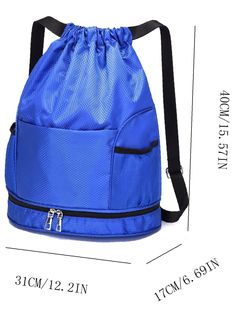 Bag For Love - Minimalist Drawstring Design Backpack - Women Backpacks Product Description Color Blue Strap Type Adjustable Pattern Type Plain Style Fashionable Bag Size Large Quantity 1 piece Type Functional Backpack Composition 100% Nylon Material Nylon Size Chart INCH CM Size Bag Width Bag Height Bag Length Strap Length one-size 6.7 15.7 12.2 30.7 Size Bag Width Bag Height Bag Length Strap Length one-size 17 40 31 78 Similar Products h2 { text-align: center; } .red-box { width: 100%; display: Versatile Blue Gym Bag, Blue Multifunctional Sports Bag, Multifunctional Blue Sports Bag, Blue Functional Gym Backpack, Functional Blue Gym Backpack, Design Backpack, Functional Backpack, Backpack Women, Plain Style