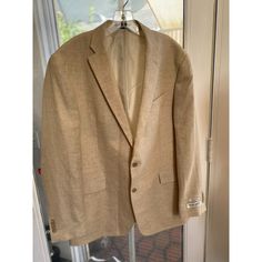 Nwt 53% Linen 47% Wool Jos. A. Bank 1905 Tailored Fit Two Button Blazer Jacket Size 42l Oatmeal Beige Cream Color - Two Front Flap Pockets - Four Button Cuffs - Sport Coat Academia - Summer - Spring - Normcore *Need A Poshmark Account? Use Bespokespirit Referral Code When Signing Up And We Both Get $10 Enjoy! Classic Linen Sport Coat For Formal Occasions, Classic Linen Suits With Buttons, Formal Beige Sport Coat With Pockets, Beige Long Sleeve Sport Coat For Formal Occasions, Academia Summer, Tailored Button-up Sport Coat With Button Closure, Blue Sports Jacket, Beige Button-up Sport Coat With Pockets, Vintage Button-up Sport Coat