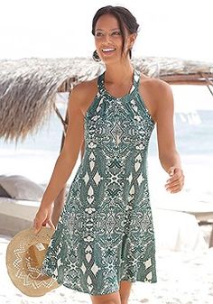 Now On Sale Casual Women's Clothing from LASCANA Venus Fashion, Printed Casual Dresses, Formal Dress Shops, Summer Beach Dress, Racerback Dress, Maxi Dress Party, Trendy Dresses, Summer Dresses For Women, Casual Dress