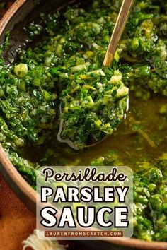 This classic French persillade sauce made with parsley, green onions, and garlic adds a vibrant, fresh flavor to any dish. Great for steaks, salmon, or as a topping for roasted vegetables. It’s a 5-minute sauce that brightens up your cajun meal effortlessly! Find more New Orleans recipes at LaurenFromScratch.com!