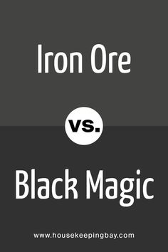 Iron Ore vs Black Magic Black Magic Vs Iron Ore, Black Magic Exterior Paint, Black Magic Vs Tricorn Black, Iron Ore Vs Tricorn Black, Tricorn Black Front Door, Sherwin Williams Black Magic, House Paints, Exterior Upgrades