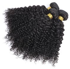 Our Virgin Kinky Curly bundles are 100% human hair. The hair is acquired from ponytail collection with cuticles intact. This process eliminates tangling. No chemicals are used on the hair. No synthetic fibers are mixed within the bundles. The hair has a low luster. Kinky Curly texture resembles 3c-4a hair. The wefts are flat and secure to ensure a seamless installation. The curl pattern is achieved by an innovative steam process technology. Due to the steam processing technique we do not recomm Malaysian Curly Hair, Curly Bundles, Burmese Hair, Brazilian Curly Hair, 4a Hair, Remy Human Hair Weave, Curly Weave Hairstyles, Ombre Hair Extensions, Lace Frontal Closure