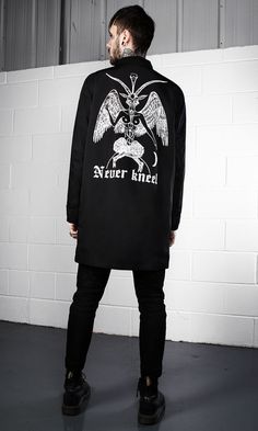 Never Kneel Mac - product image Warlock Clothing, Alt Boys, Gothic Subculture, Health Goth, Goth Guys, New Look Fashion, Elegant Attire, Chinese Clothing