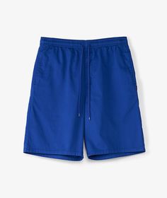 Made in Japan, these blue Easy shorts by Neighborhood are a must-have piece your closet needs. Made of cotton twill fabric for that soft feel, they sport a spacious silhouette around the waist and thighs, and come equipped with a drawstring waistband, so you can adjust the fit as you wish. With practical side and back pockets, this knee-length garment is both practical and super casual, perfect for your summer 'fits. Sporty Blue Shorts With Drawstring, Cotton Bottoms With Functional Drawstring, Cotton Shorts With Functional Drawstring, Blue Shorts With Functional Drawstring, Blue Shorts With Functional Drawstring For Spring, Casual Blue Bottoms With Functional Drawstring, Sporty Blue Cotton Shorts, Blue Shorts With Functional Drawstring For Summer, Casual Cotton Shorts With Functional Drawstring