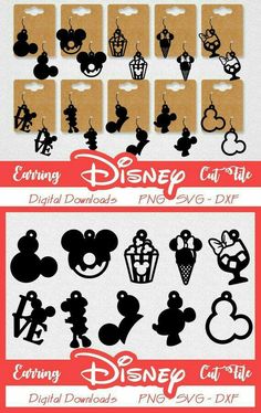 disney cut files for silhouettes and paper crafts