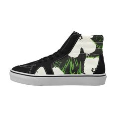 High-top Sneakers With Custom Artwork And White Sole, High-top Cotton Sneakers With Graphic Print, Artistic White High-top Canvas Shoes, Artistic High-top Custom Sneakers With Artwork, Casual High-top Sneakers With Graffiti Print, Warhol Flowers, Andy Warhol Flowers