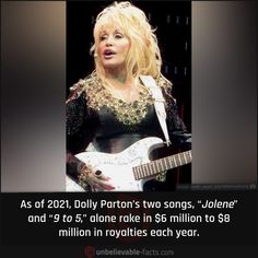 dolly parton's two songs, jolene and 9 o'clock rabies each year