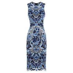 Valentino Iconic Blue and White Floral Guipure Lace Midi Dress Designer size - 4 *Pure Porcelain* F/W 2013 Collection The dress motif was Delftware Porcelain in Netherlands inspired. Exquisite Floral Pattern Created from Several Blue Tones on a White Mesh Base. 100% Cotton, Black Lining, Back Zip Closure. Measurements approx.: Length - 41 inches, Bust - 32/34", Waist - 25/26", Hips - 34/36". Made in Italy. Retail $5500+ New Condition. Listing code: 52454580335958 Guipure Lace Dress, Dress Motif, Blue And, Costume Themes, Blue And White Floral, Dress Designer, Guipure Lace, Lace Midi, White Mesh