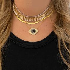 Onyx Crystal, Sun Necklace, Black Gems, Sapphire Studs, Crystal Choker, Tennis Necklace, Gold Plated Silver, Gold Studs, Gold Plated Sterling Silver