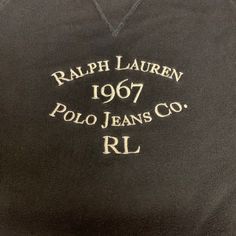 Polo By Ralph Lauren. Big Man’s Xl Tall. Fits More Like Xxl Tall. Wore It Once And It Was Just Way Too Big. Excellent Condition, Nwot. Classic Black Tops With Embroidered Logo, Fitted Black Top With Embroidered Logo, Black Long Sleeve Tops With Embroidered Logo, Vintage Black Sweatshirt With Letter Print, Ralph Lauren Black Sweater, Polo Ralph Lauren Sweater, Ralph Lauren Sweaters, Sweaters Crewneck, Big Men