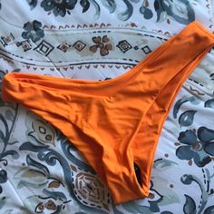 Nwot And Never Worn! Electric Orange Bikini Bottoms From Zaful. Brand New, Unworn Condition Hygienic Liner In Tact. Bundle Your Faves For Extra Savings And Discounted Shipping Fitted Orange Beach Bottoms, Orange Brief Swimwear For Beach, Stretch Orange Bottoms For Beach Party, Orange Stretch Swimwear For Party, Orange Stretch Brief Swimwear, Floral Swimsuit Bikinis, Cream Swimsuit, Electric Orange, Zaful Bikinis