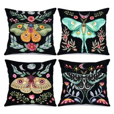 PRICES MAY VARY. 【Demension Size】: 4Pcs Merry Christmas pillow covers 18 x 18 Inch(45cmx45cm), Both sides printed. please allow 1-2cm deviation. PILLOW COVERS ONLY, NO PILLOW INSERTS 【Superior Material】: 4 Pieces different Positive Words Pillow Cover,High quality, durable and soft premium short plush, free from fade, harmless to skin, keep your square throw pillow clean and against scratch, finger marks. slightly shiny texture,the farmhouse pillow covers are extremely super soft and comfortable Farmhouse Sofa, Word Pillow, Pillow For Couch, Butterfly Pillow, Bantal Sofa, Leaves Pillow, Throw Pillow Styling, Butterfly Gifts, Cat Air