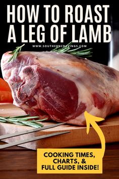 how to roast a leg of lamb cooking times, chart, and full guide inside