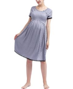 in stock Nursing Nightgown, Night Gown, Nursing, Pick Up, In Store, Buy Online, Grey, Free Shipping