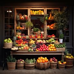 Огурцы яблоки лимоны перец лук лечо ананас брокколи редис груша Greengrocer Shop, Fresh Produce Display, Fruit Salad With Yogurt, Juice Cafe, Food Storage Rooms