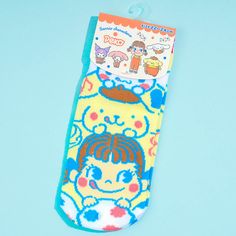 This super kawaii pair of socks comes from a collaboration between Sanrio and Fujiya. It features prints of Pompompurin hanging out with Fujiya's cute mascot, Peko-chan! Put on these socks to complete your kawaii outfit of the day. One size fits most (women’s sizes): 22-24 cm / US 5-8 / EUR 35-38.5 Peko Chan, Cute Mascot, Kawaii Socks, Kawaii Outfit, Kawaii Backpack, Travel Umbrella, Pink Friday, Super Kawaii, Best Candy