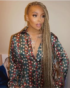 Boho Braids Shaved Sides, Eva Braids, Eva Marcille Short Hair, Eva Marcille Braids, Undercut Braids, African American Braided Hairstyles, Eva Marcille