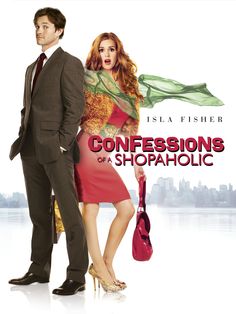 a movie poster for the film confessions of a shopaholic