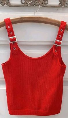 New! Suzette Collection M/L Seamless Ribbed Tank Top Buckle Strap Crop Top Cami Red was just added to eBay. Check it out! #eBay #eBaySeller Red Ribbed Sleeveless Crop Top, Red Sleeveless Ribbed Crop Top, Red Trendy Camisole Crop Top, Trendy Red Camisole Crop Top, Red Ribbed Stretch Tank Top, Red Stretch Ribbed Tank Top, Red Ribbed Crop Top For Summer, Trendy Red Ribbed Tank Top, Trendy Red Seamless Tank Top