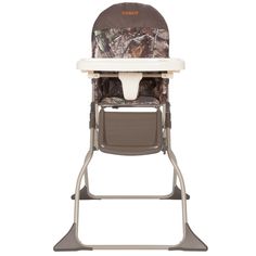 a baby high chair with the seat up