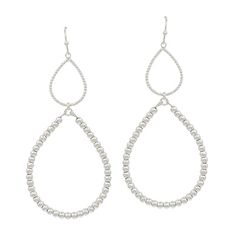 Embrace elegance and style with our Beaded Double Teardrop Earrings! Available in silver or gold, these 2" drop earrings add a touch of glamour to any outfit. The intricate beaded design catches the light, making you shine and stand out in any occasion. Elevate your look with these stunning earrings today! Stunning Earrings, Drop Earring, Elevate Your Look, Silver Drop Earrings, Gold Drop Earrings, Teardrop Earrings, The Light, Silver Gold, Drop Earrings