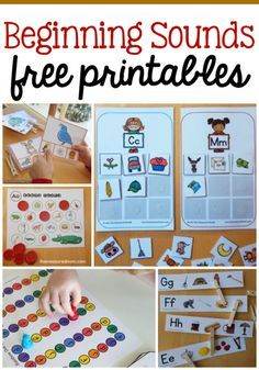 the beginning sounds and free printables for preschool