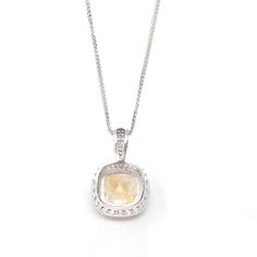 * CLASSIC DESIGN – This pendant is made with high-quality genuine nice orange-yellow color citrine. It looks so lovely and exquisite. The orange color looks like a champagne color with no flaws. The style is simple and classic. Every angle and every detail is so graceful. It's a perfect gift for yourself and your love. * Specifications: Approx. T Weight: 5.17 g Material: Sterling Silver Stone Shape: Cushion Brilliant Surface Finish: Polished Pendant Dimensions(LWH): 26.54 mm * 17.11 mm * 9.24 mm Natural Cushions, Citrine Necklace, Jade Jewelry, Champagne Color, Stone Cuts, Gold Paint, Cushion Cut, Orange Yellow, Yellow Color